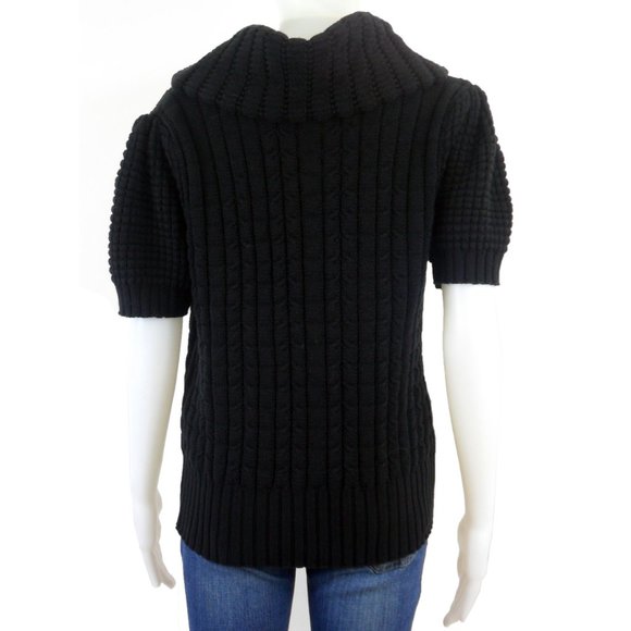 Black Short Sleeved Sweater NWOT - Size XL - Picture 4 of 4
